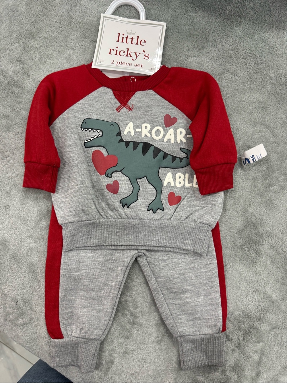 Little Ricky Red Toddler Sweatshirt Set